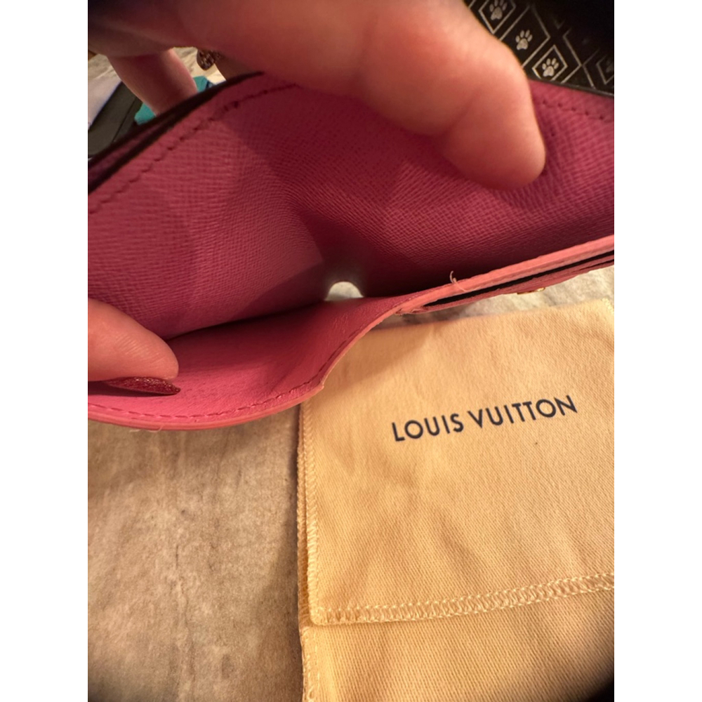 Louis Vuitton Monogram Canvas Card Holder with Gold LV Charm - Picture 6 of 11